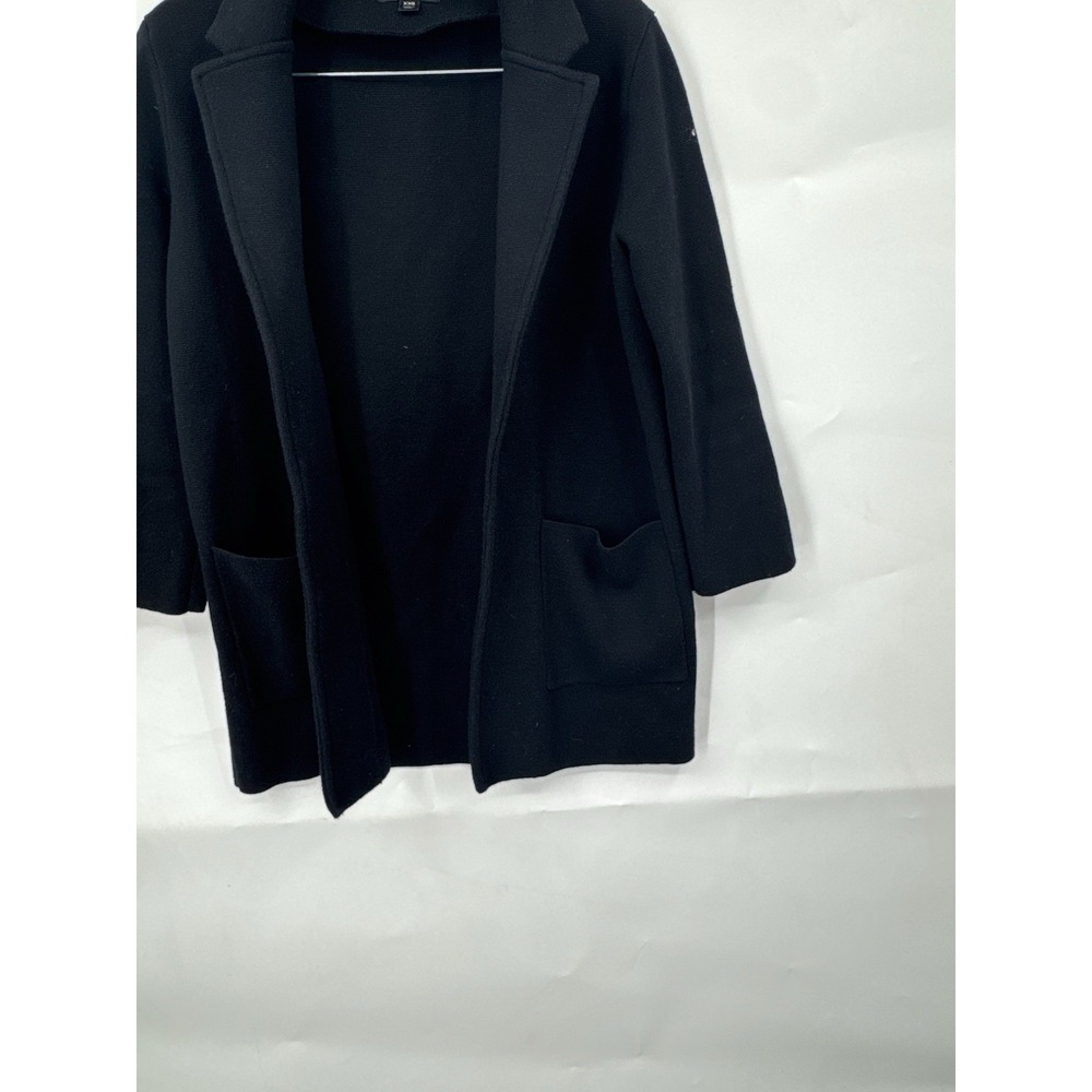 J. Crew Sophie Sweater Blazer Women XXS Black Open Classic Feminine Romantic - Picture 8 of 9